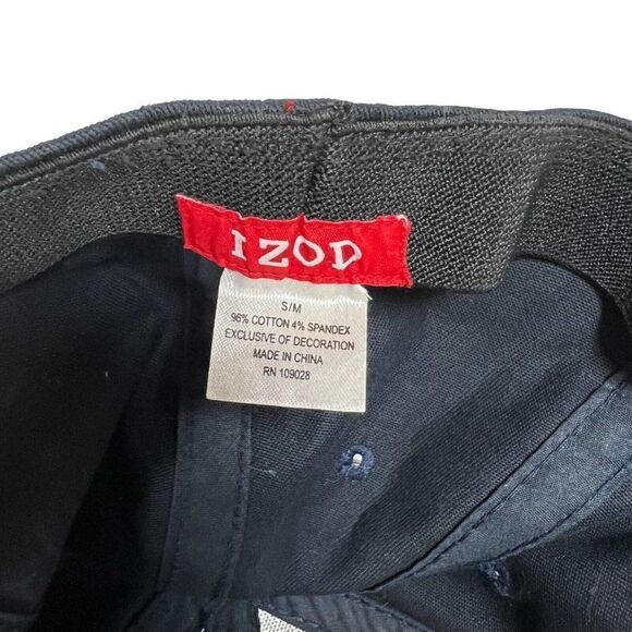 IZOD hat Cap golf Golfing Red Navy Blue White stripe IZ Baseball Gift Dad - Picture 5 of 5